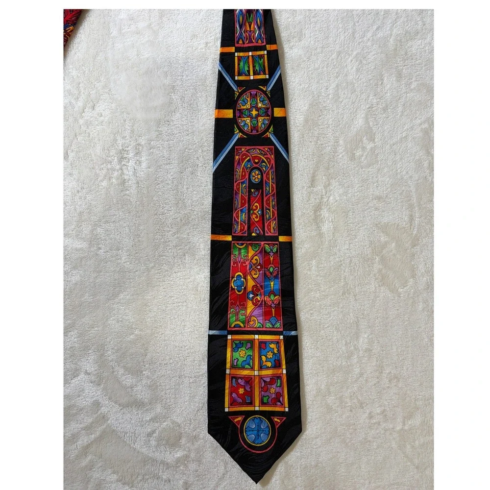 Rush Limbaugh Multicolor Vintage No Boundaries Collection Silk Tie Set Excellent